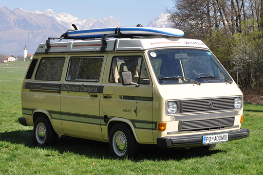 Najem avtodoma Volkswagen T3 California Westfalia Joker