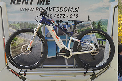Najem avtodoma dodatna oprema - nosilec za 4 kolesa